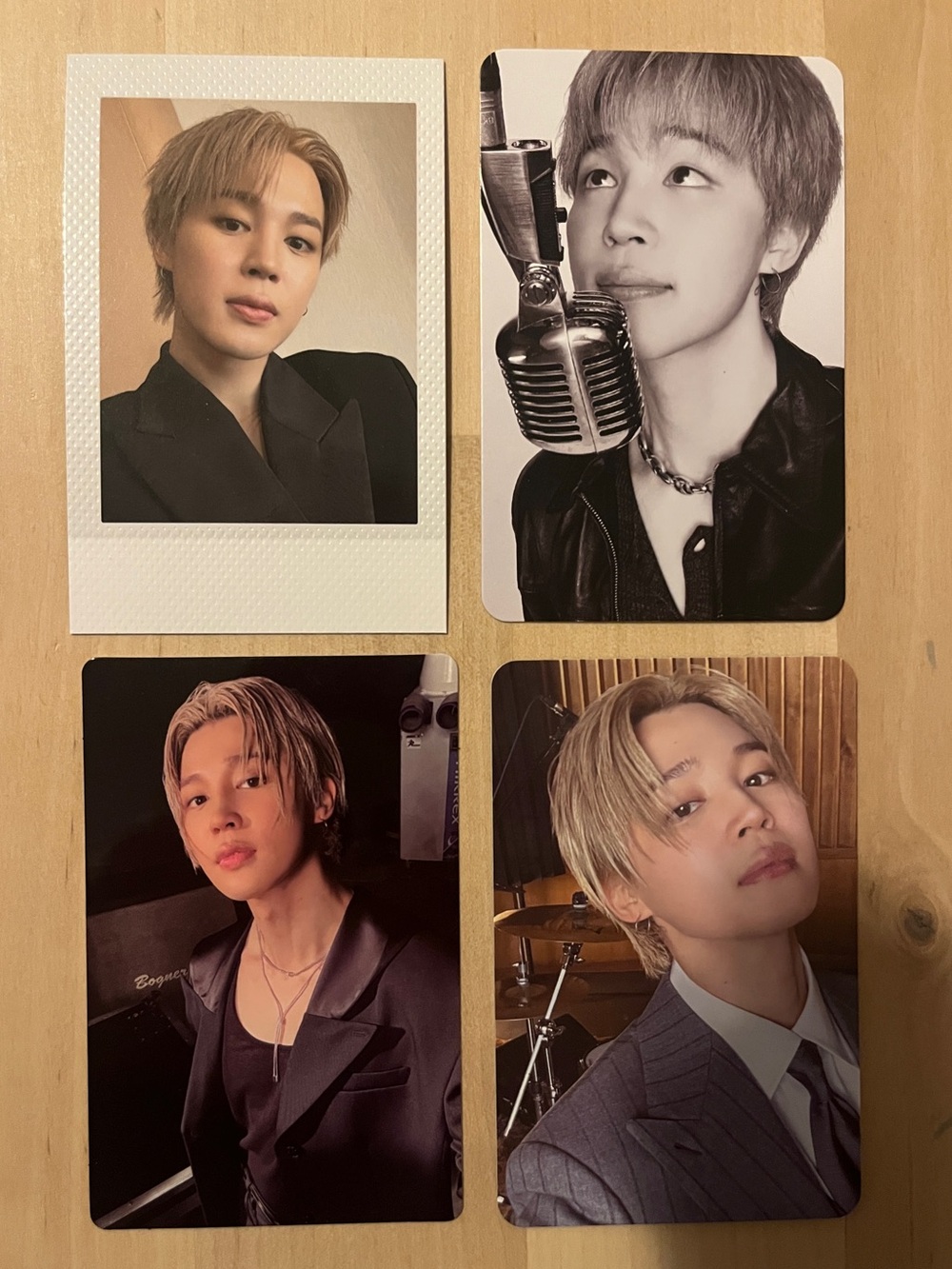 Set of four OFFICIAL Jimin of BTS photocards - Arirang